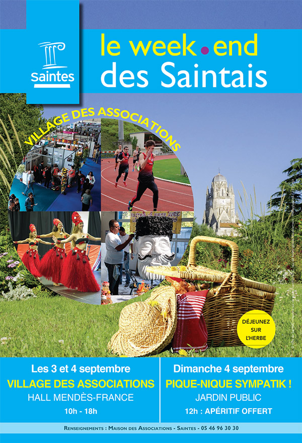 Village des associations - Samedi 3 et Dimanche 4 Septembre 2016 Village des associations - Saintes